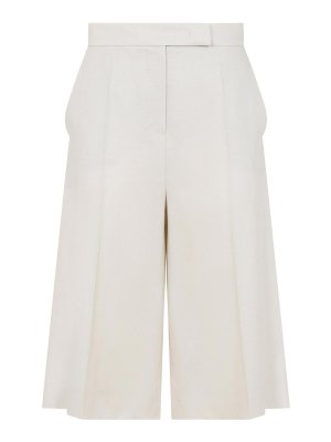Max Mara: Trousers Shorts - Linen Bermuda