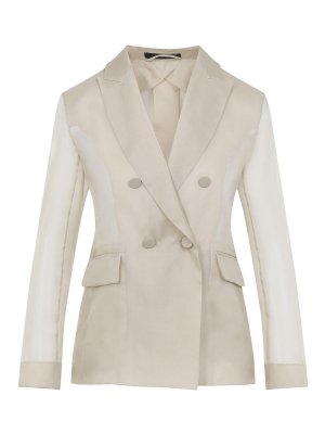 Max Mara: casual jackets - Slogan Organza Jacket