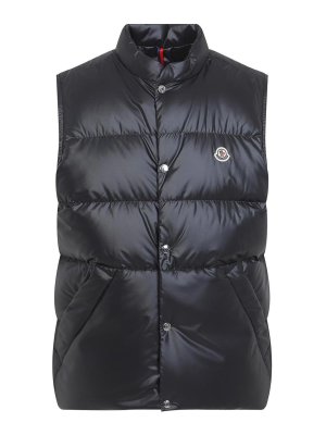 MONCLER: Gilets - Gilet - Noir