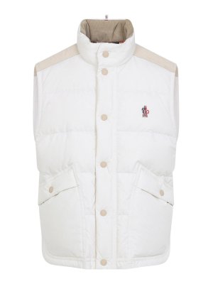 MONCLER: Gilets - Gilet - Blanc