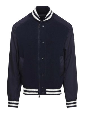 MONCLER: Cárdigans - Cárdigan - Azul Oscuro