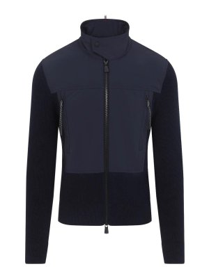 MONCLER: Cárdigans - Cárdigan - Azul Oscuro