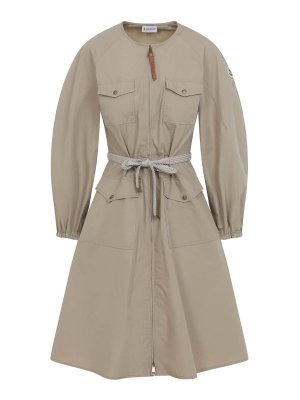 MONCLER: short dresses - Cotton Mini Dress