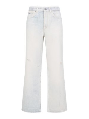 OUR LEGACY: jeans a zampa - Jeans Lavati In Cotone