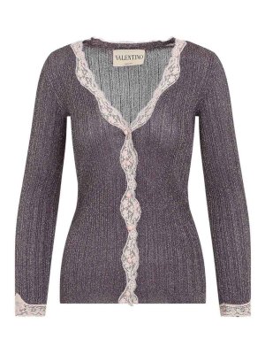 VALENTINO GARAVANI: Cardigans - Cardigan - Weiß
