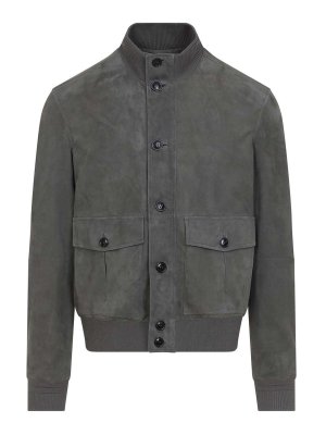 ZEGNA: padded jackets - Zegna Leather Blouson Jacket