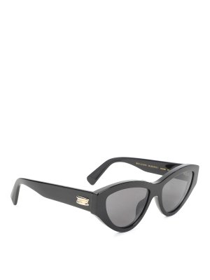 BVLGARI: sunglasses - Bzero1 Black Cat Eye Sunglasses
