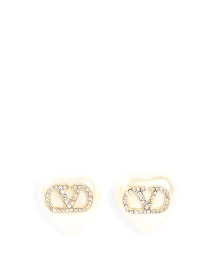 VALENTINO GARAVANI: Ohrringe - Ohrring - Creme