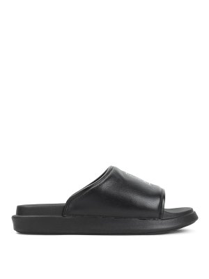 Y-3: sandals - Rubber Sandals
