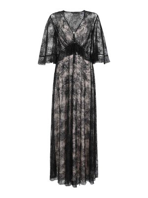 ALBERTA FERRETTI: abiti da sera - Vestito Lungo In Pizzo Con Paillettes