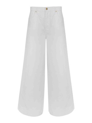 ALBERTA FERRETTI: ストレートジーンズ - ストレートジーンズ - 白