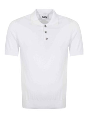 ALPHA STUDIO: ポロシャツ - ポロシャツ - 白