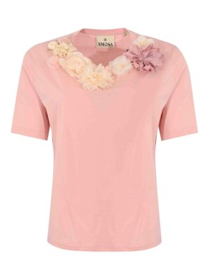 AMOSA: Tシャツ - Tシャツ - ヌードカラー