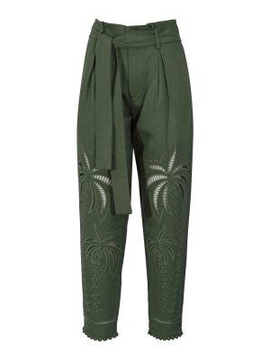 AMOSA: カジュアルトラウザー - カジュアルパンツ - 緑