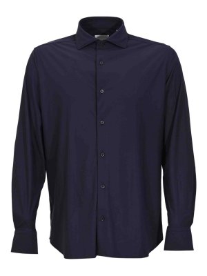 ARCHIVIUM BE UPTATED: shirts - Regular Navy Blue French Collar Shirt