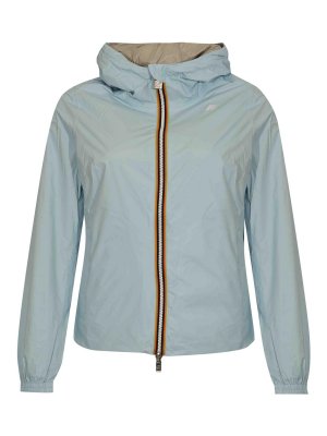 K-WAY: casual jackets - Reversible Blue Dream/Beige Lt. Jacket