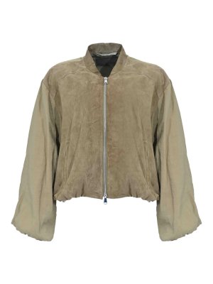 LEATHER AUTHORITY: leather jacket - Ella Mix Suede Jacket
