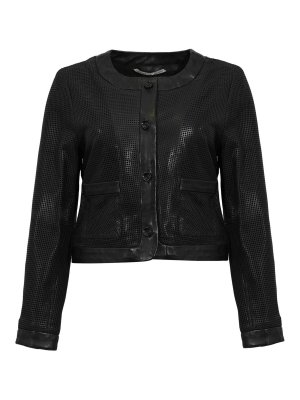 LEATHER AUTHORITY: giacche casual - Giubbotto Whitney Perfo In Pelle Traforata