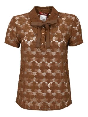 MAX MARA STUDIO: T-shirts - T-Shirt - Dunkelbraun