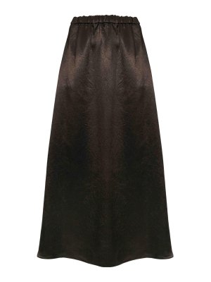 MM6 MAISON MARGIELA: Knee length skirts & Midi - Mmltuono Skirt In Shiny Satin