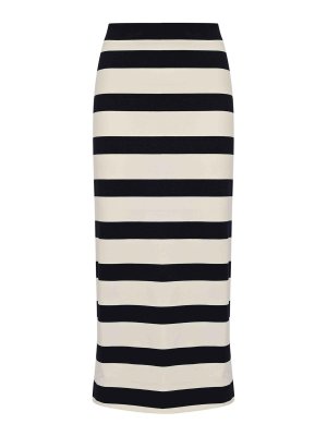 MM6 MAISON MARGIELA: ニーレングススカート＆ミディ丈 - 膝丈/ミディスカート - ブルー