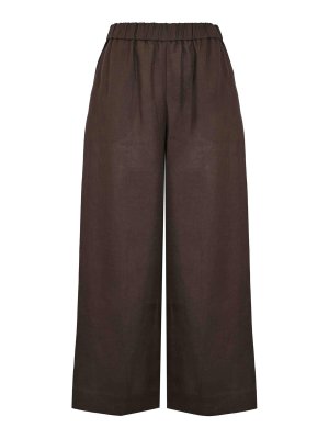 MM6 MAISON MARGIELA: pantaloni casual - Pantalone Mmlcanneti In Lino Testa Di Moro