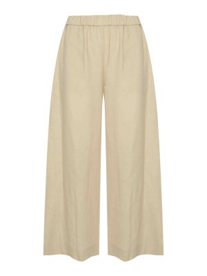 MM6 MAISON MARGIELA: pantaloni casual - Pantalone Mmlcanneti In Lino Latte