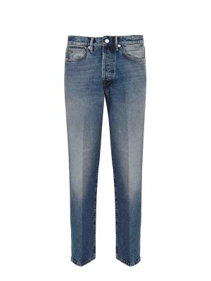 NINE IN THE MORNING: straight leg jeans - Nathan Straight Jeans In Cotton Denim