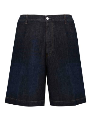 NINE IN THE MORNING: トラウザーショーツ - ショートパンツ - ダークウォッシュ