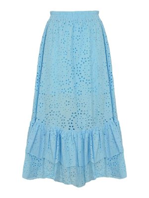 NO SECRETS: Faldas largas - Falda Larga - Azul Claro