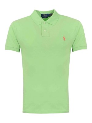 POLO RALPH LAUREN: polo - Polo Due Bottoni In Cotone Con Logo Green