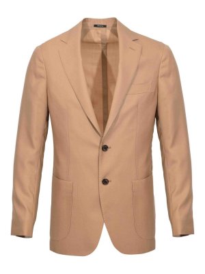 SARTORIO: giacche blazer - Giacca Monopetto In Cashmere E Seta Cammello