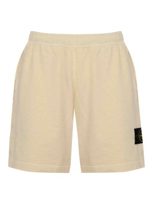 STONE ISLAND: Shorts - Short - Blanc