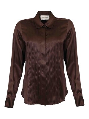 TAGLIATORE: shirts - Natalee Shirt In Pleated Stretch Silk