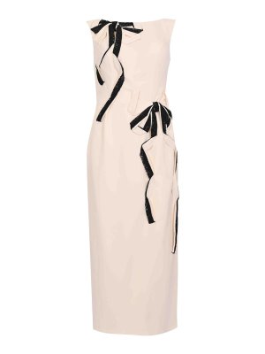 TARIK EDIZ : Vestidos media pierna - Vestido Midi - Crema