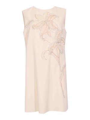 TARIK EDIZ : Vestidos media pierna - Vestido Midi - Crema