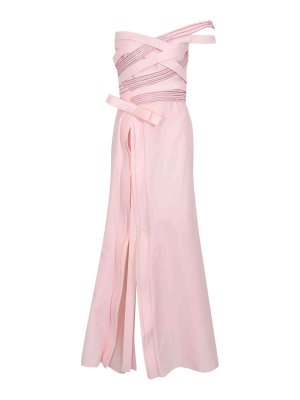 TARIK EDIZ : abiti da sera - Vestito Lungo Perli