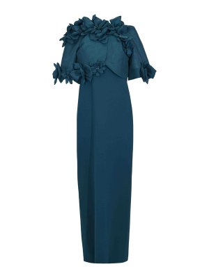 TARIK EDIZ : イブニングドレス - イブニングドレス - ブルー
