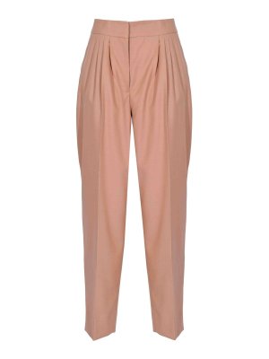 TWINSET: Pantalones casual - Pantalón Casual - Crema