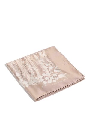 COCCINELLE: Stoles & Shawls - Silk scarf with rosette print