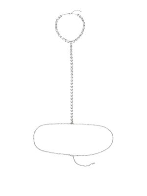 PATRIZIA PEPE: cinture - Body Jewel Diamond Cut Con Strass