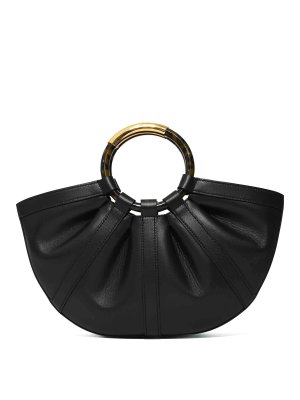 COCCINELLE: borse a tracolla - Borsa Shell Medium In Pelle Nero