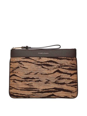 ELISABETTA FRANCHI: clutches - Envelope Bag With Tiger Print