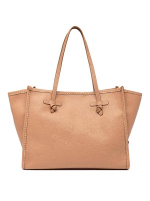 GIANNI CHIARINI: totes bags - Bubble Double Clay Leather Shopping Bag