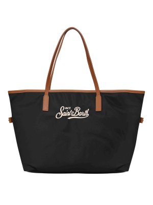 MC2 SAINT BARTH: totes bags - Large Black City Bag In Nylon