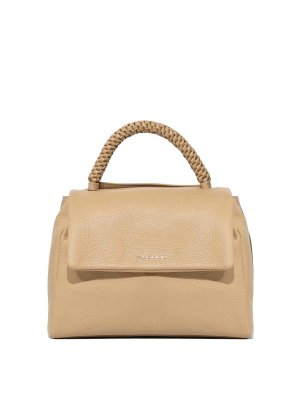 ORCIANI: shoulder bags - Sveva Sense Scooby Medium Biscuit Bag
