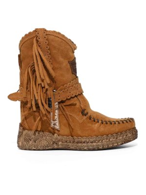 EL VAQUERO: boots - Arya Suede Boot With Wedge