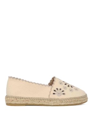 MC2 SAINT BARTH: espadrilles - Morin espadrilles in broderie anglaise cotton