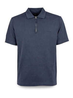 C.P. COMPANY: polo shirts - Blue T-Shirt And Polo