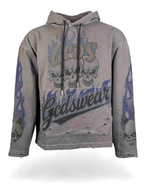 GCDS: Sudaderas y suéteres - Sudadera - Gris Oscuro